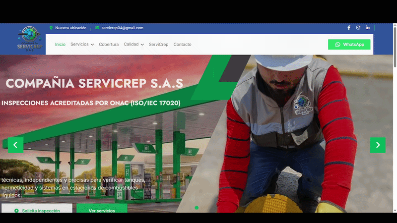Portafolio de danidevcol: Servicrep